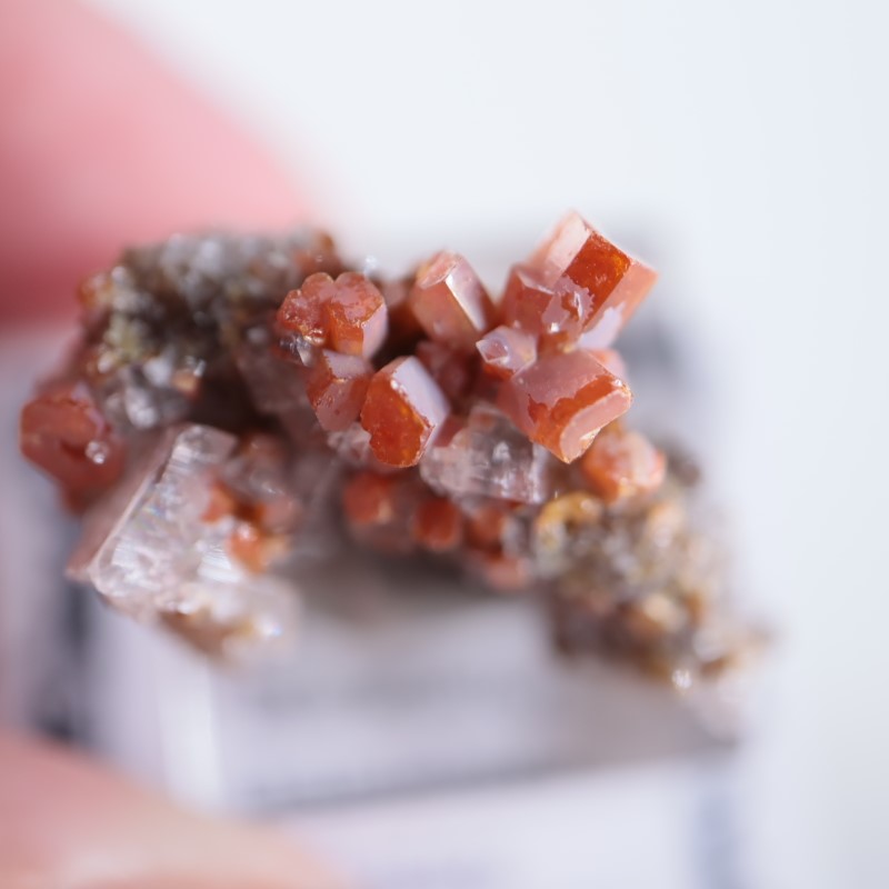 メキシコ産 バナディナイト バナジン鉛鉱 | 鉱物標本,ハ行