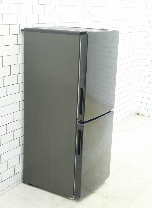 福岡配送、設置込み2022年製Haier JR-NF148CK ブラック冷蔵庫 2022年製