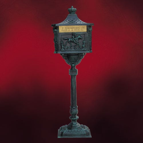 廃番】アンティークポスト （スタンド付き・アンティーク・メール