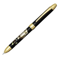 プラチナ万年筆 多機能ペン 近代蒔絵 ダブルアクションR3 フクロウ