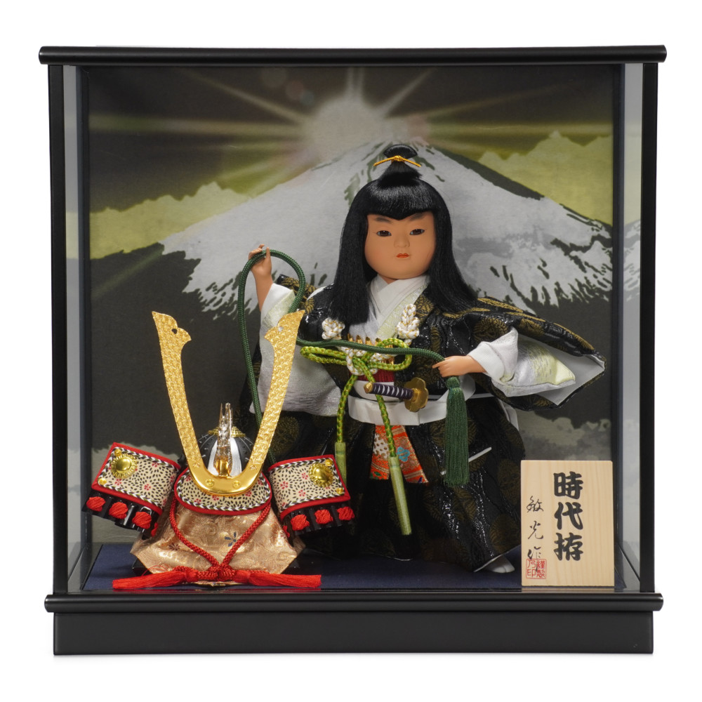 武者人形】6号 時代拵 兜曳き〈敏光作〉[225-085] ｜雛人形・五月人形