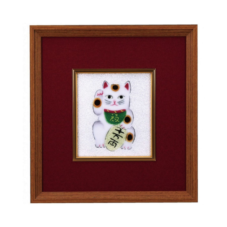 七宝焼き 縁起物 額 B号 招き猫 | 縁起物・浮世絵 | 伝統工芸品・和風