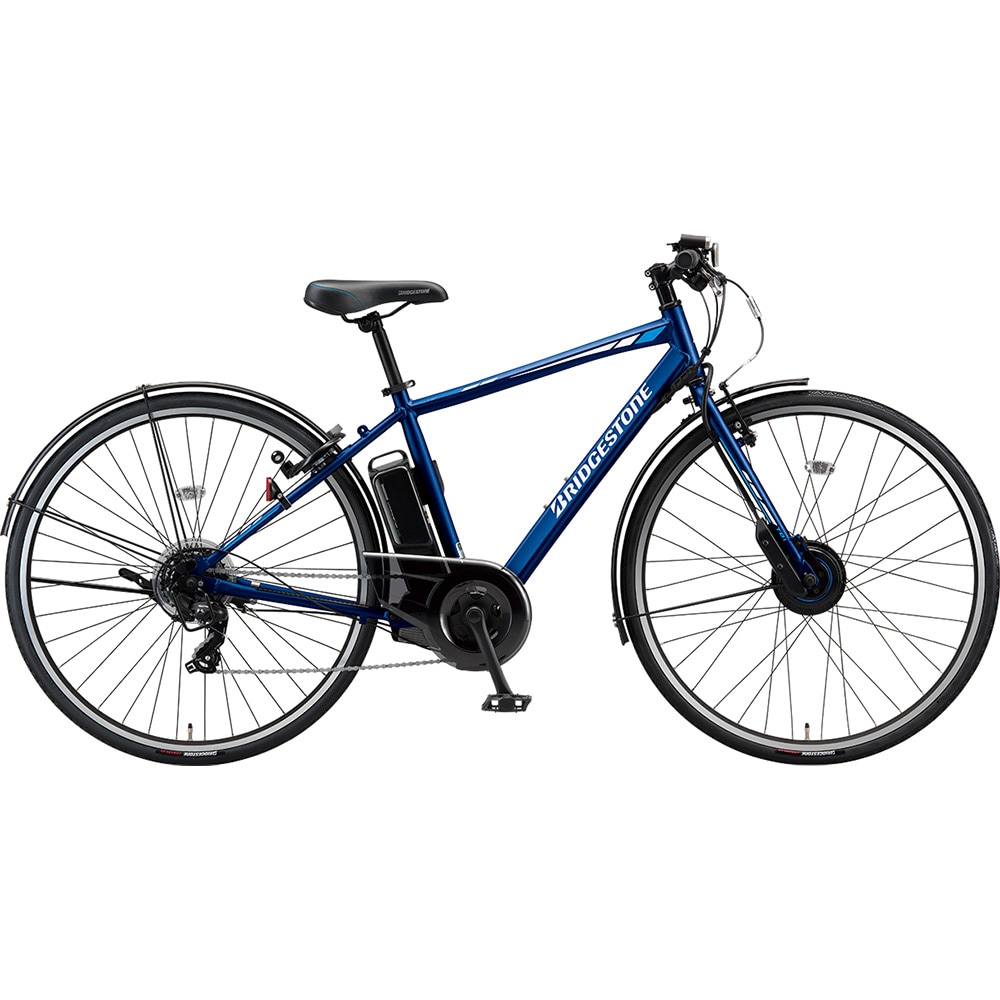 ayano BRIDGESTONE 電動アシスト自転車 水色 前面 ayano BRIDGESTONE