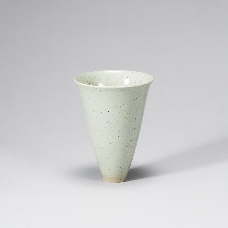 陶器 花器 青磁 美品 Ac-301 花器 清水焼1809 青磁 | 花器・花瓶,陶器,京