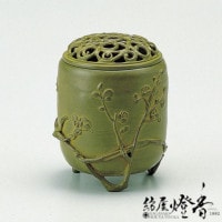 香炉/香器『高岡銅器【夏目型本焼朱銅色香炉】銅製/能作吉秀作』竹中