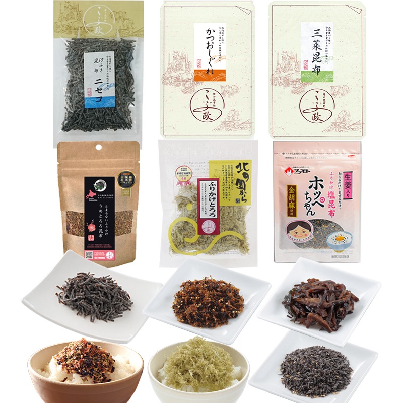 送料込】 ごはんのおともセット－6袋｜北海道産こんぶ専門店【こぶ政】通販