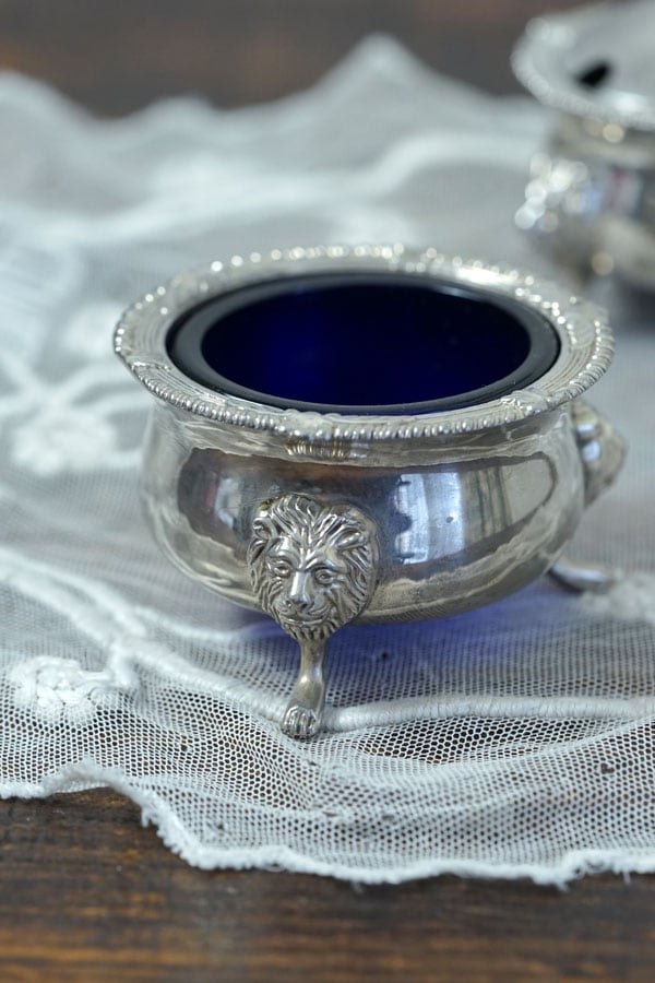 silver刻印 時代銀巻ガラス調味料入8点 東Y7-0905⭐︎2Fトカオ silver