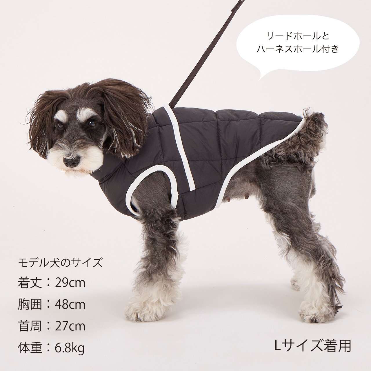 haru♡スーパーライトパフベストグレーL② SUPER LIGHT PUFF VEST