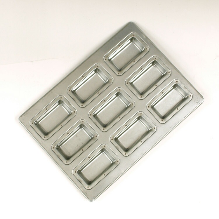 70x35xH20mm 松永製作所 シリコン 加工 ミニ フィナンシェ型 深型 9個