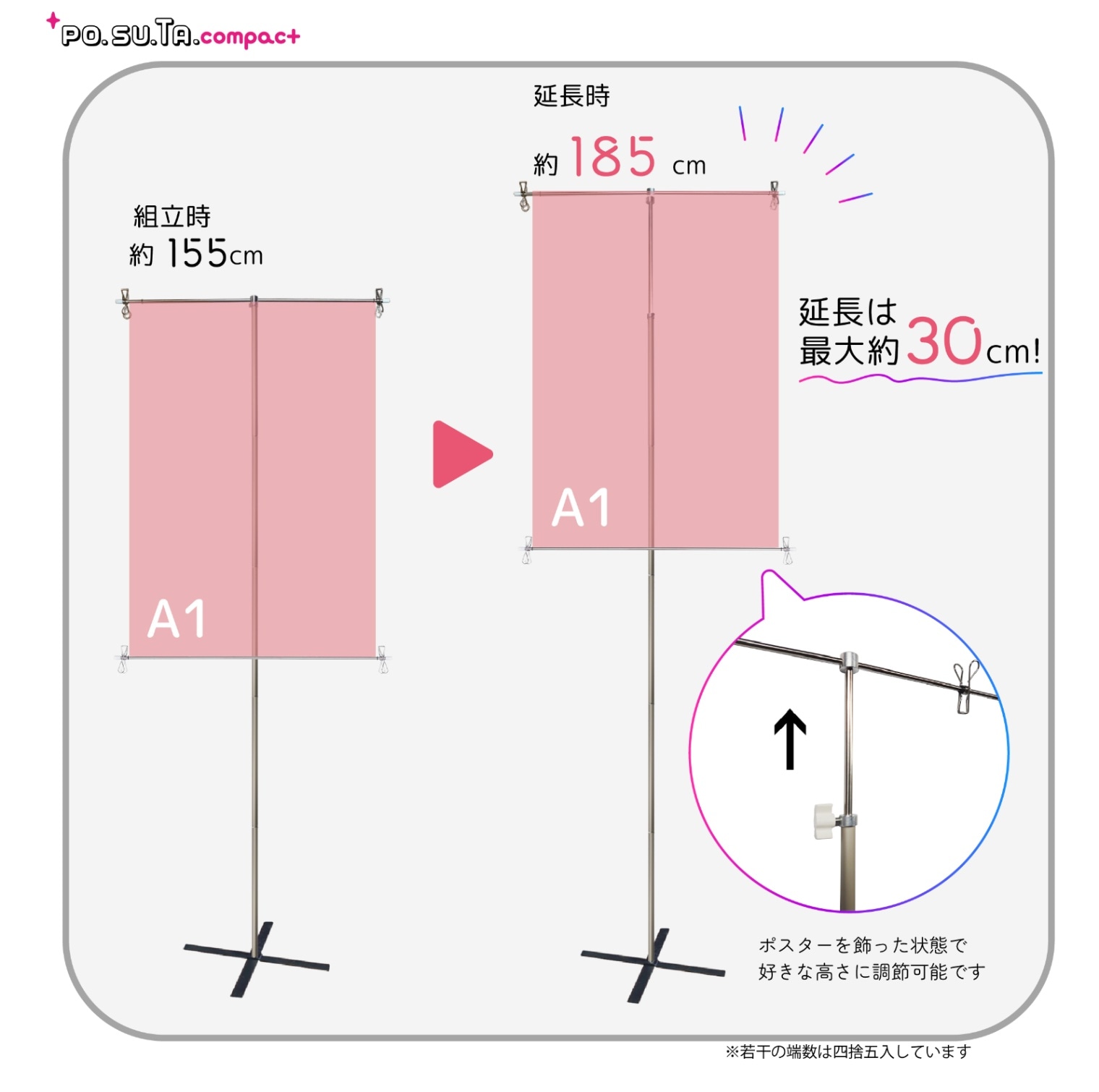 PO.SU.TA. compact ポスタースタンド 同人誌即売会 コミケ他 PO.SU.TA