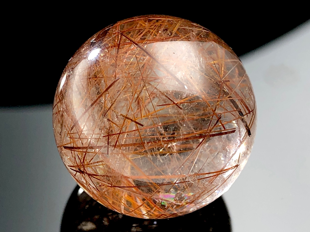 超特大 83mm ゴールドレッドブロンズルチルクォーツ 金針水晶