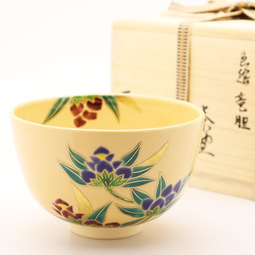 抹茶茶碗 竜胆 秋物の通販は【茶道具のみのる園】