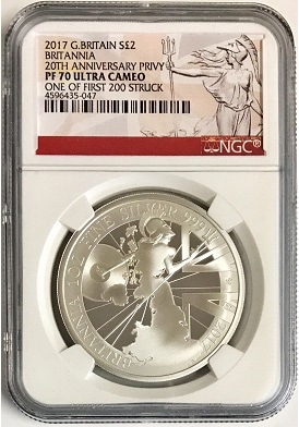 ご依頼商品】【銀行振込5%オフ】 2017年 20周年記念 ブリタニア 2