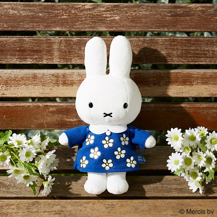 white miffyシリーズ ミッフィー花柄ドレス セキグチ miffy Flower