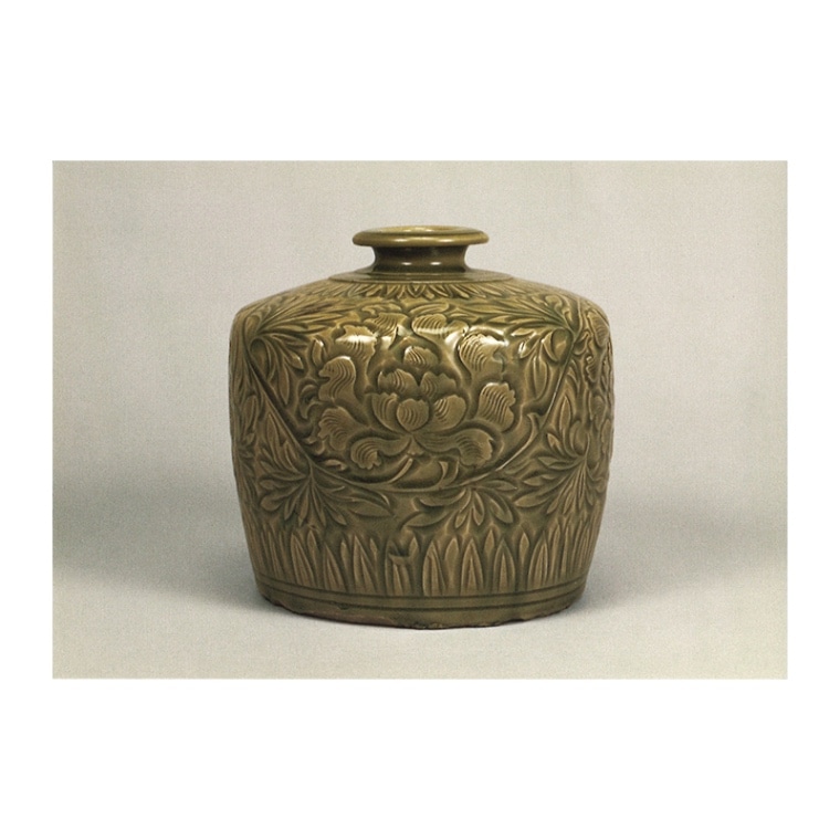 ポストカード：重文 青磁刻花牡丹唐草文瓶(中国陶磁C8) | ポスト