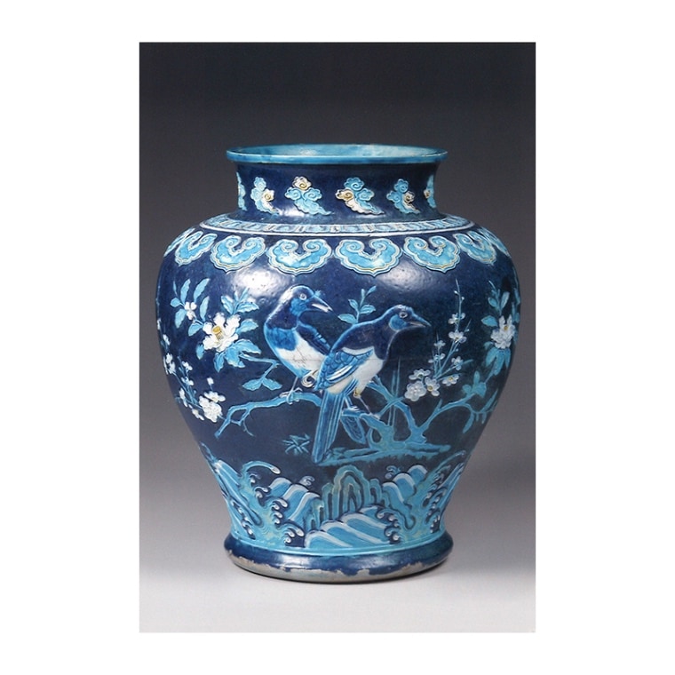 中国 清時代 粉彩 獅子摘み 花鳥紋大壺 送料込み251224 中国 清時代 粉