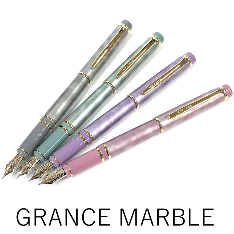 新品未使用 1996年製 初期型 グランセ ルビーレッド マーブル 万年筆