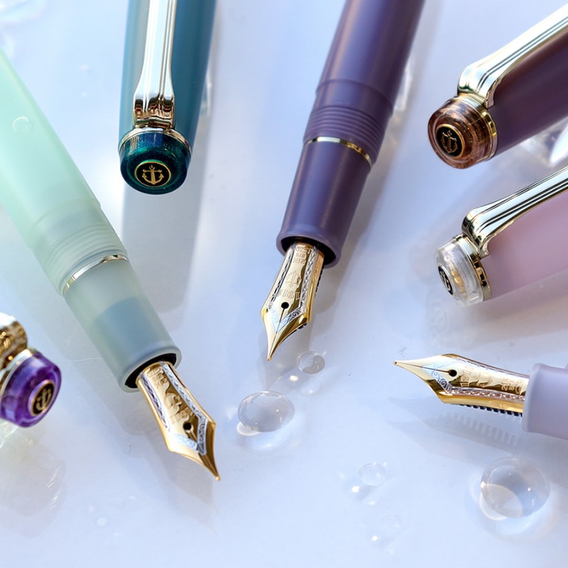 セーラー SHIKIORI -四季織- 雨音 万年筆 MF 春雨/翠雨/霧雨/凍雨 11