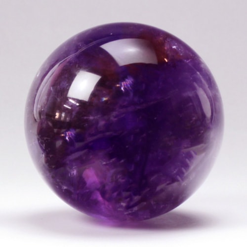 アメジスト丸玉（紫水晶）〔3975〕 290g：天然水晶玉 ～ 極上水晶丸玉