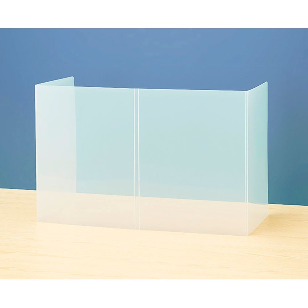 ナカバヤシ 折りたたみ モバイル パーティション クリア PTS-OT1034CR