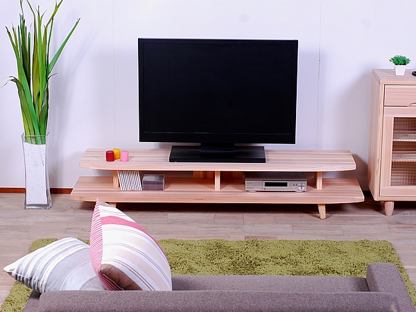 開放感いっぱいの国産杉テレビ台】HANEテレビボード170国産杉 | 店舗