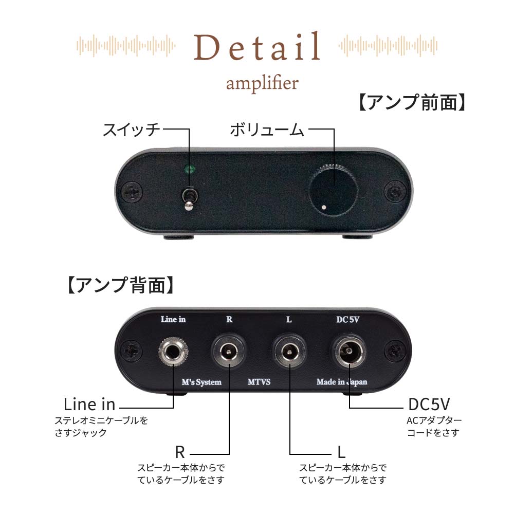 エムズシステム M's System 波動スピーカー スケルトン エムズシステム