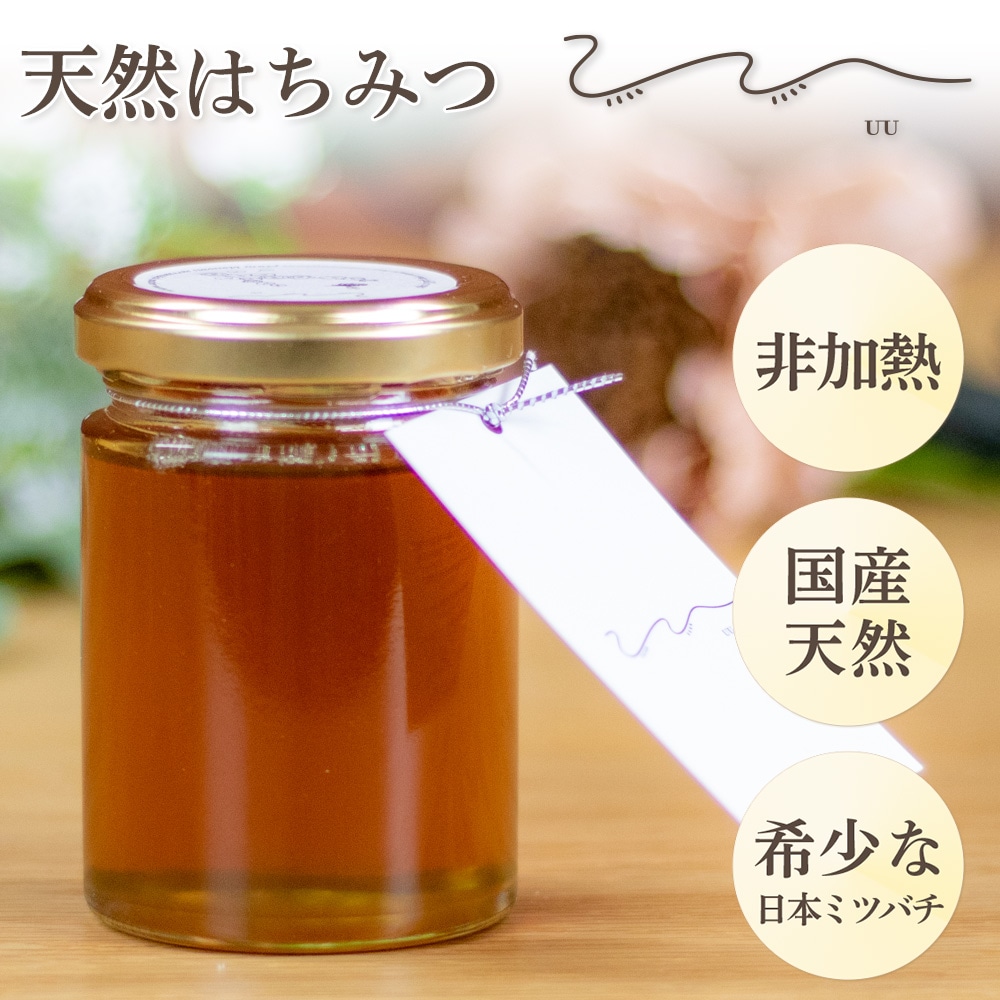 日本蜜蜂の天然ハチミツ 無添加 非加熱 内容量500g × 6本 日本蜜蜂