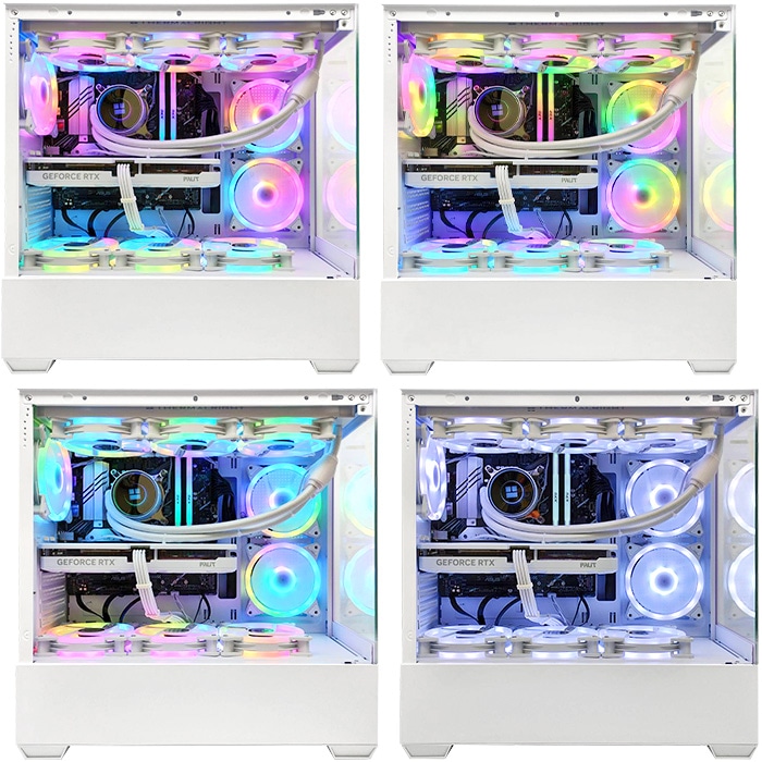 ゲーミングPC デスクトップパソコン GP-V3 ホワイト ピラーレス AMD