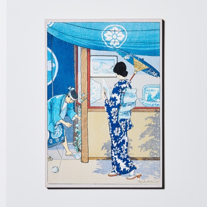 ポストカードプリント ━ 結ふ ━ 木製パネル 和紙 絵画 日本画 ポスト