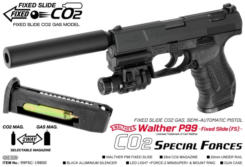 マルゼン ワルサー P99FS（フィクスドスライド） CO2 スペシャル