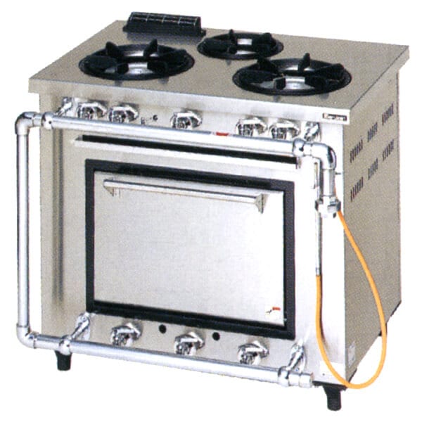 店舗用 マルゼン 3個口 ガスコンロ 【公式通販】