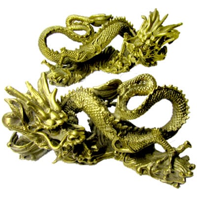 希少 日展作家 環水作 真龍 銅製 金属工芸 龍 置物 開運