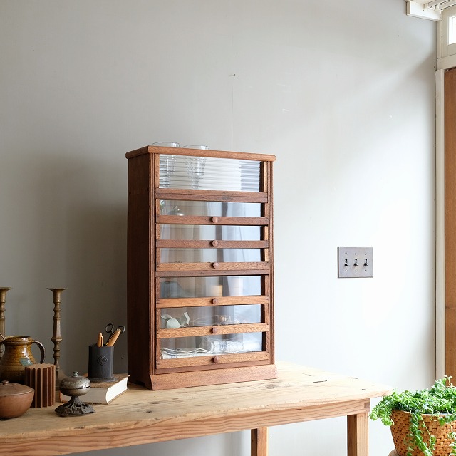 引き出しショーケース （糸ケース） | 古家具,ガラスケース・ショー