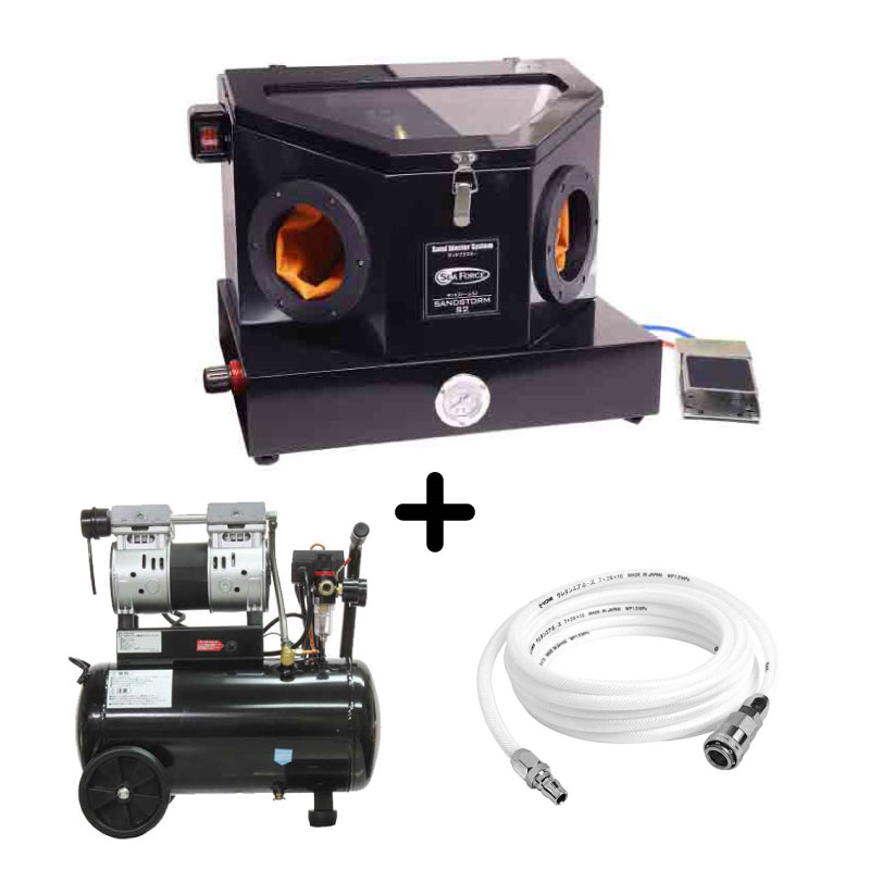 静音オイルレスコンプレッサー 30L(DZW030BK) | メッキ・表面処理