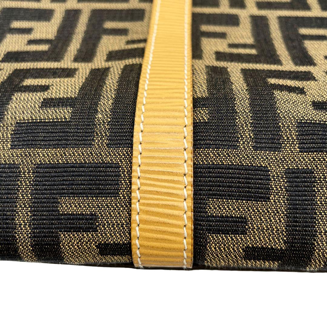 FENDI フェンディ ボストンバッグ ズッカ柄 キャンバス レザー