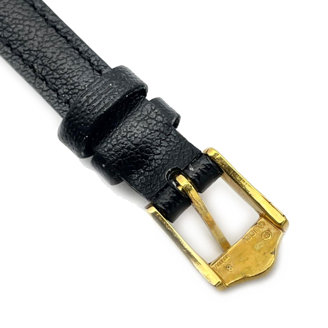 GUCCI グッチ 純正 レディース 腕時計用ベルト リザード 茶 14mm GUCCI