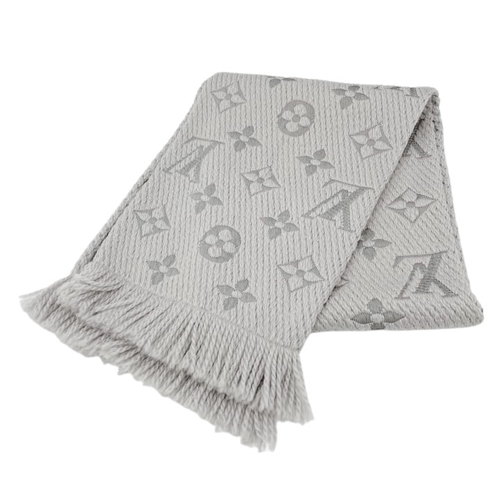 LOUIS VUITTON ルイヴィトン マフラー エシャルプ ロゴマニア ウール