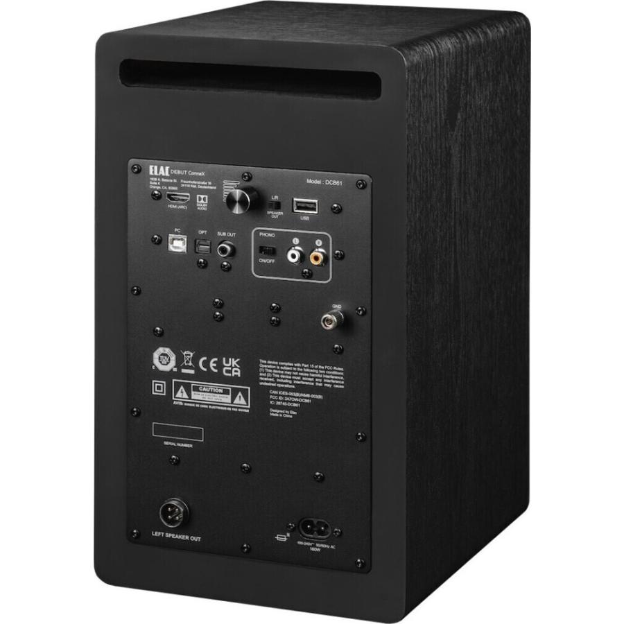 ELAC Debut ConneX DCB61 HDMI/Phono入力付アクティブスピーカー