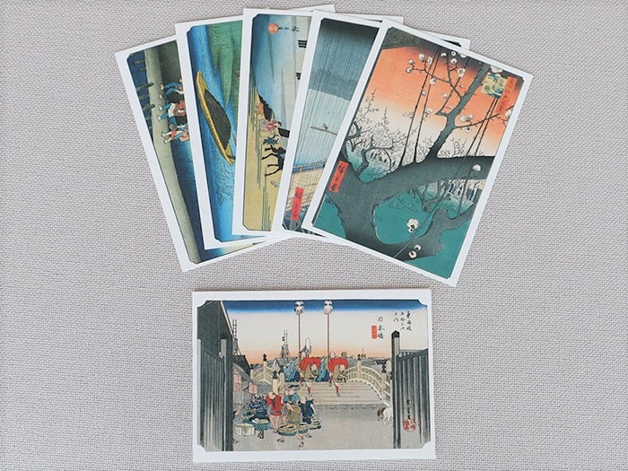 Japanese Print Postcards ポストカードブック 歌川広重 Japanese
