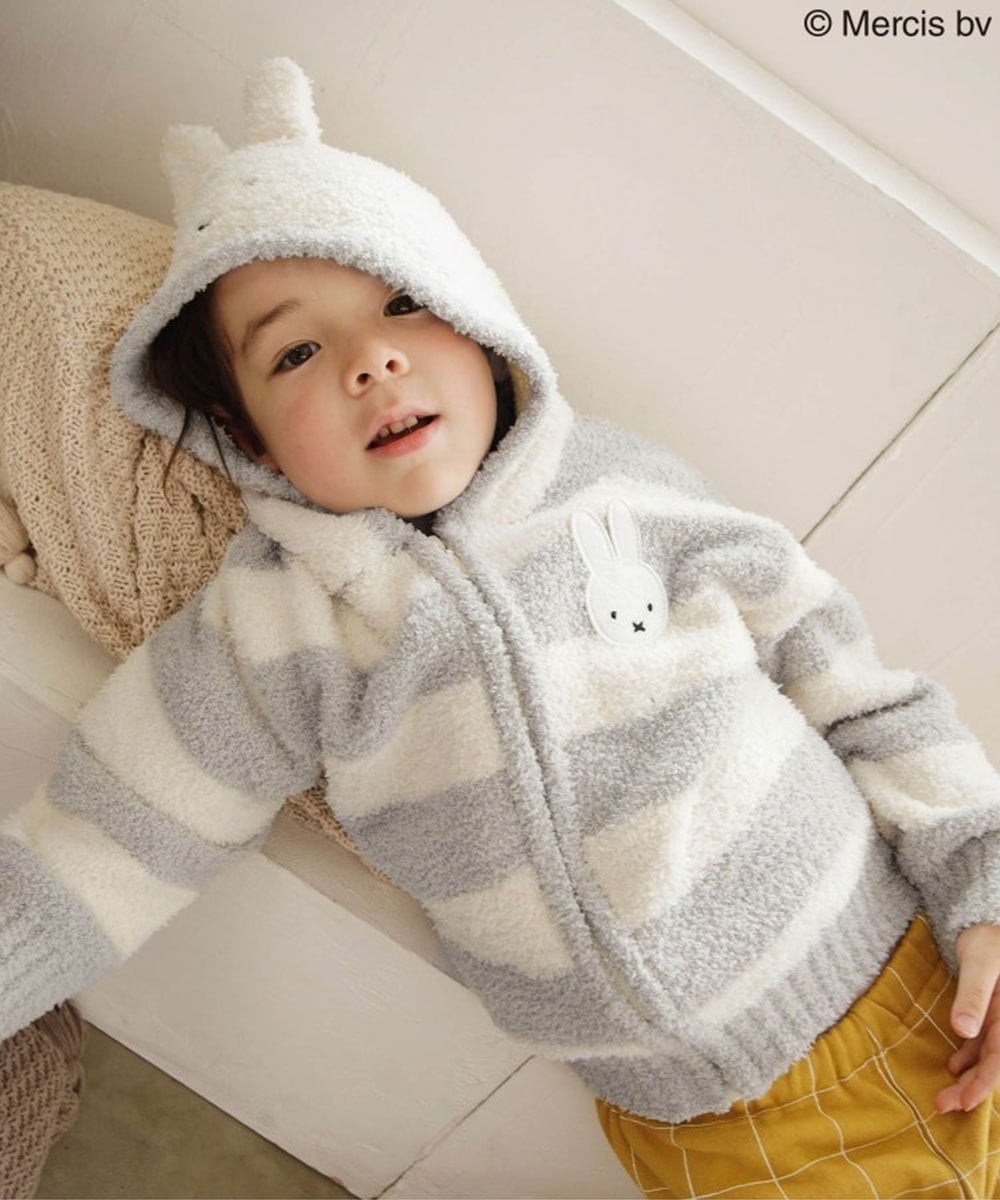 限定おやすミッフィーちゃんパジャマXLグレー×アイボリー おやす