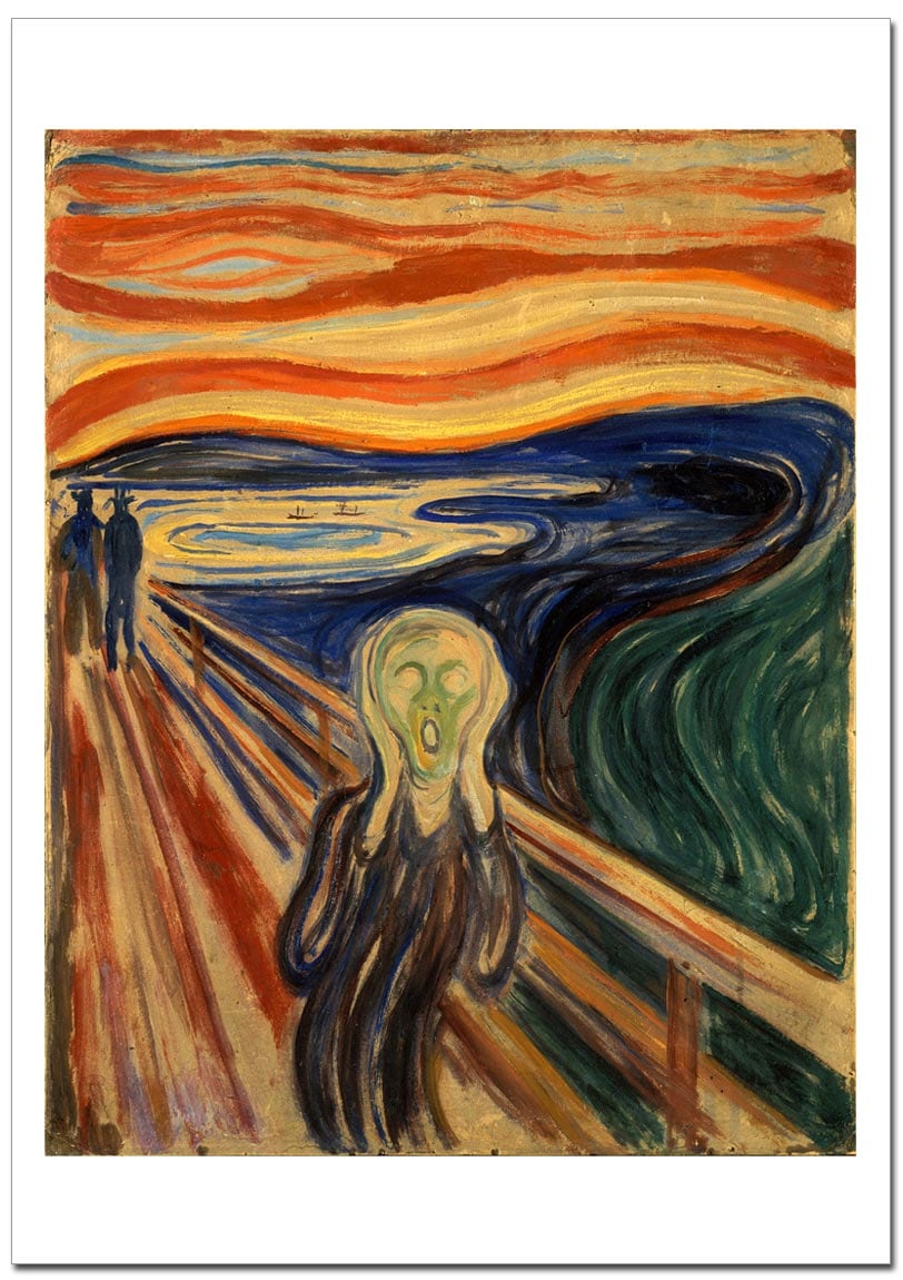 エドヴァルド・ムンク Edvard Munch 叫び(1910年テンペラ画） ポスター販売