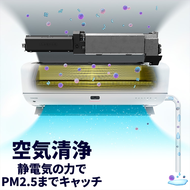 上位モデル東芝ルームエアコン RAS-G402DTBK エアコン本体 上位モデル