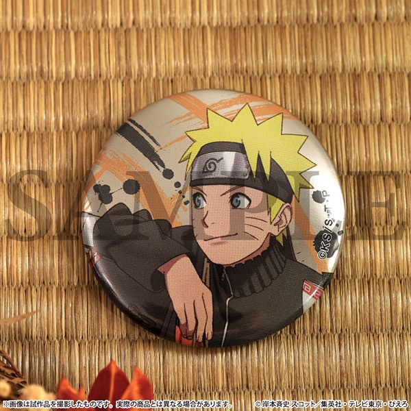 NARUTO 渾身の一撃 うちはオビト はたけカカシ 缶バッジ メタルバッジ