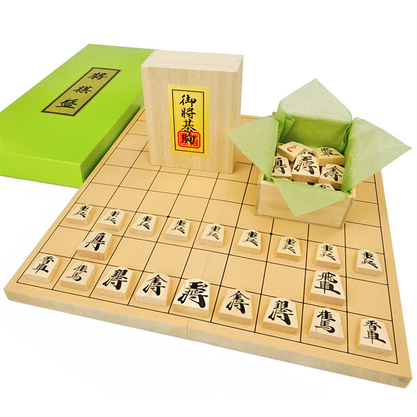 将棋セット 新桂5号折将棋盤セット(木製将棋駒樺材優良押し) | 折将棋