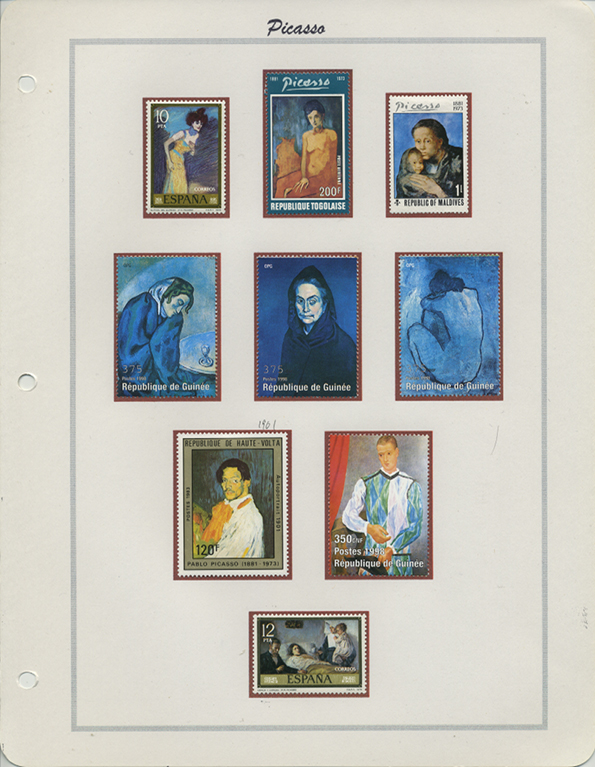 作品 ピカソ フランス切手 ピカソ マッチ箱シール ブーケ | hmm, by
