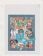 エルビス プレスリー アメリカ製 ゴブラン織り タペストリー 初版切手