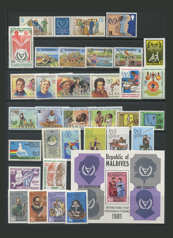 フランス 記念切手 コレクション 1981年 極稀少品 フランス 記念切手