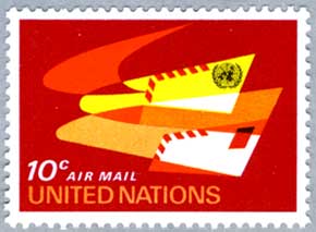 レア1940年代のレッドエアメール6セント使用済切手 レア1940年代の