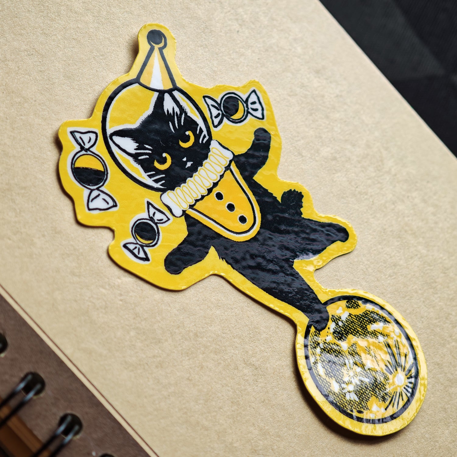 黒猫・月光 ステッカーセット – 宙フェス夜市