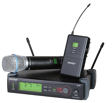SHURE SLX ワイヤレスマイクセット SHURE“SLX Wireless”B型・周波数